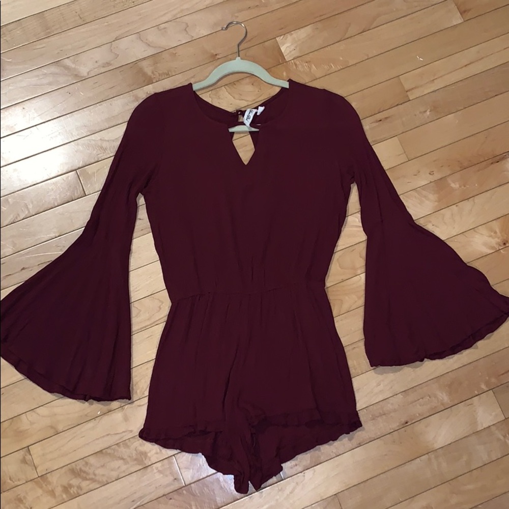 Size small maroon romper